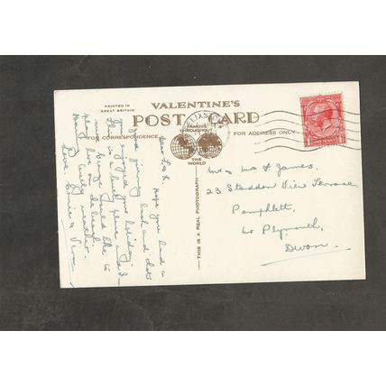 Postcard Suffolk Felixstowe Promenade Bay & West End gardens 1930s