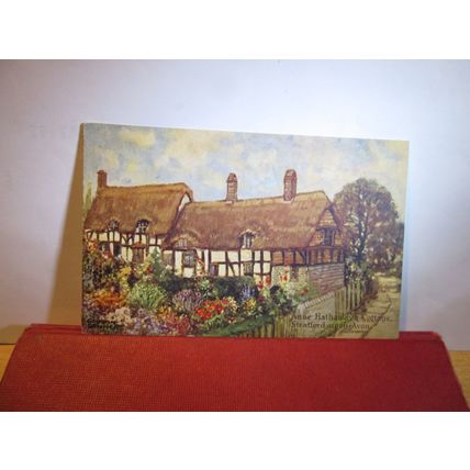 ANNE HATHAWAY'S COTTAGE, Stratford -Upon-Avon used postcard by Trustees 1947 =