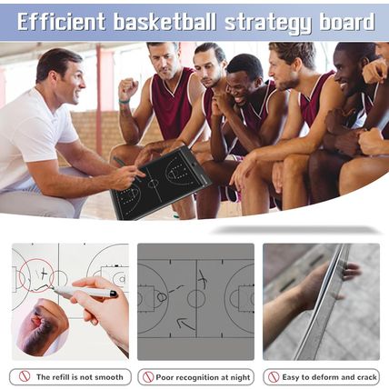 Electronic Basketball Coach Board - Premium Tactical Marker Board with Large LCD
