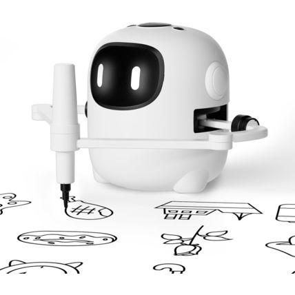 Drawing Robot for Kids with 150 Cards, Voice Interactive Educational Drawing Mac