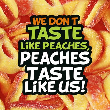 Trolli Peachie O'S Sour Gummy Rings Candy, 5 Pound Bulk Bag