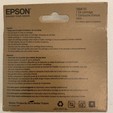 Epson T324720 Red Ink Cartridge Genuine 324 SureColor P400 Ultrachrome HG2 11/21