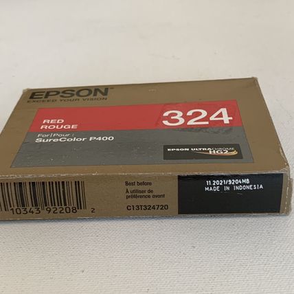 Epson T324720 Red Ink Cartridge Genuine 324 SureColor P400 Ultrachrome HG2 11/21