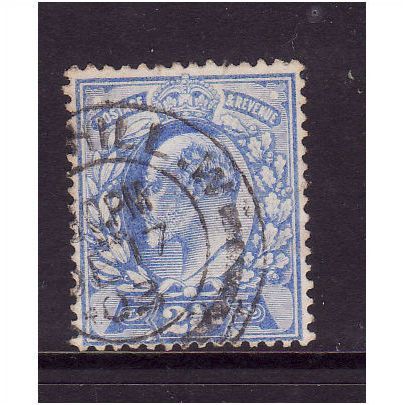GREAT BRITAIN 1902 SG 230 2 1/2d ULTRAMARINE FINE USED #3