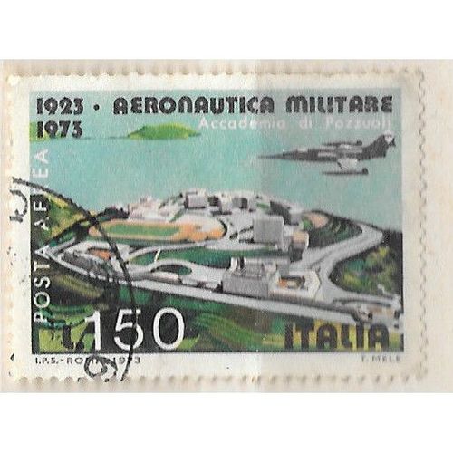 Ref201125 Aeronautica Militare - Accadameia di Pozzuoli - Italy stamp - see scan