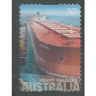 AUS 2008 50c (S/A) 'HEAVY HAULERS-MS BERGE STAHL' FINE USED (EBID48-034)