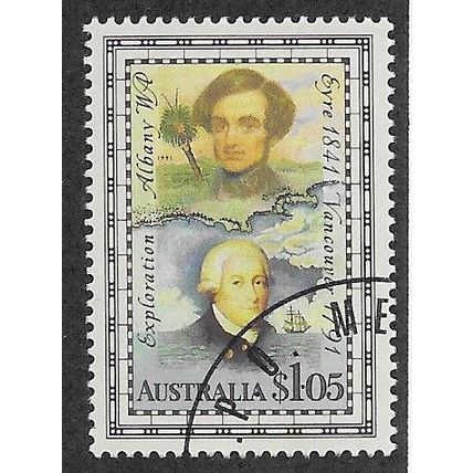 AUS 1991 $1.05 'EXPLORATION OF W.A' FINE USED (EBID67-949)