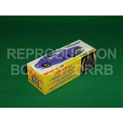 Dinky #165 Ford Capri (purple) - Reproduction Box by DRRB