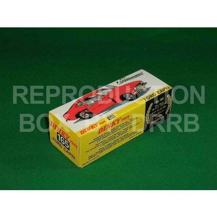 Dinky #165 Ford Capri (purple) - Reproduction Box by DRRB