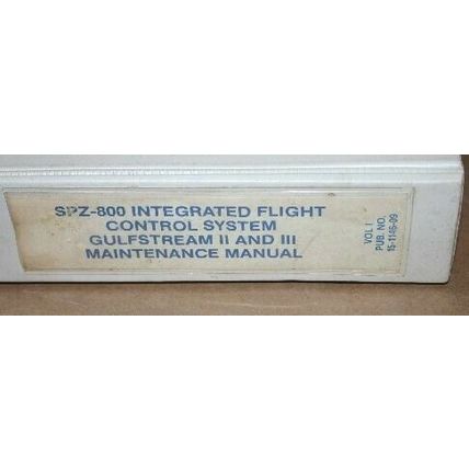 Honeywell/Sperry SPZ-800 Flight Control system for Gulfstream II/III Manual vol1