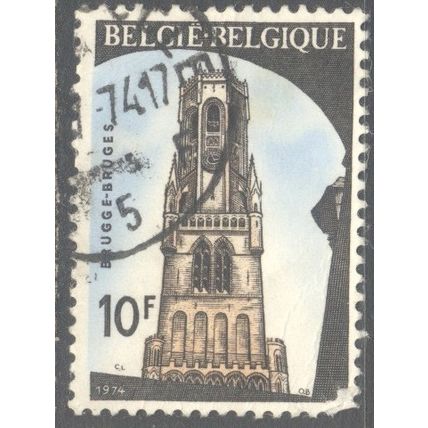 Belgium 1974 - SG2358 - 10f brown orange black - Belfrey Bruges - used