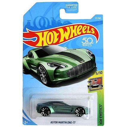 Hot Wheels - Aston Martin One-77: HW Exotics #5/10 - #117/365 (2018) *Green*