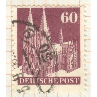 Germany 1948 - 60pf brownish purple - Cologne Cathedral - used 2