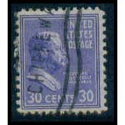 Used 830 30c Theodore Roosevelt Barely Clears M08138
