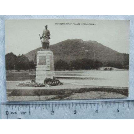 vintage postcard Inverary War Memorial