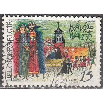 Belgique 1987 Michel 2302 O Cote (2008) 0.30 € Folklore Wavre Cachet rond