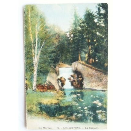 vintage postcard Les Settons, La Cascade