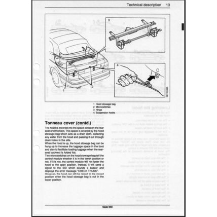 Saab 900 Cabriolet Workshop Manual 1995 1996 199526470 PDF