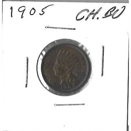 1905 US Indian Head cent Choice BU