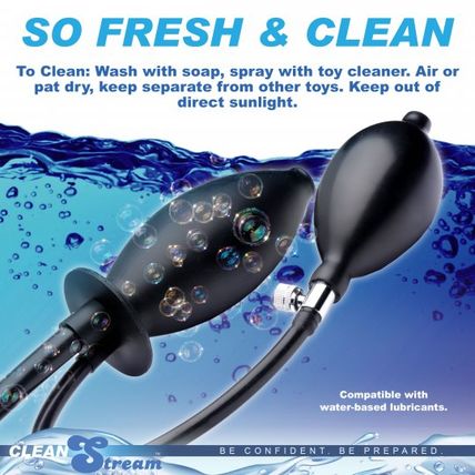 CleanStream Inflatable Enema Plug Clean Stream Douche Bag Anal Ass Butt Play New