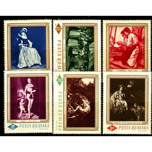 RUMÄNIEN ROMANIA [1967] MiNr 2576-81 ( **/mnh ) Gemälde
