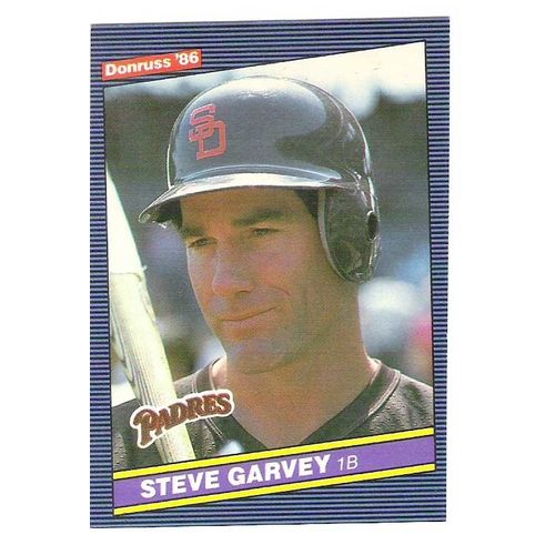 1986 Donruss baseball Steve Garvey card #63- NM- Padres