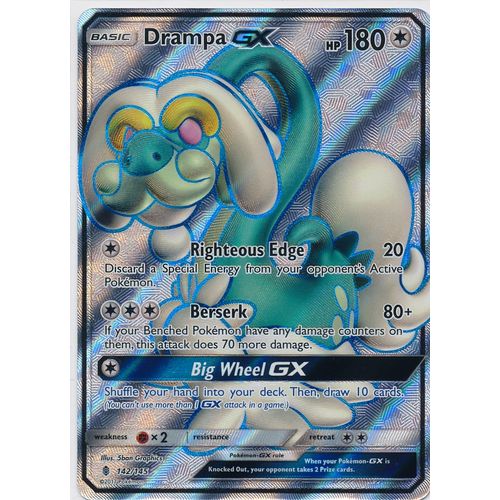 Pokemon Sun & Moon Guardians Rising 142/145 Drampa-GX Drampa GX