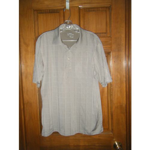 PGA Tour Sage Green Stretch Knit Golf Shirt - Size L