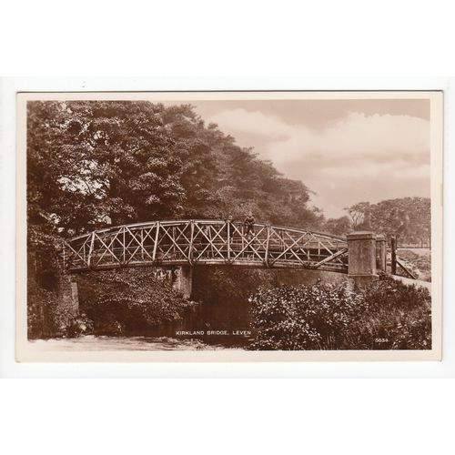 Kirkland Bridge Leven Postcard RP Fife J B White 5634