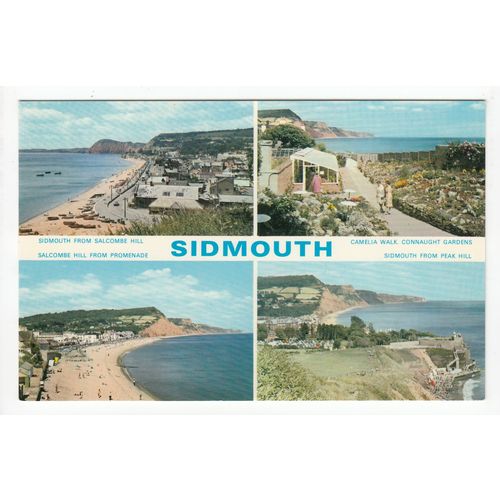 Multiview of Sidmouth Devon Postcard 0348