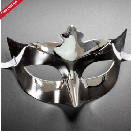 12PCS Prom Mardi Gras Assorted Metallic Plastic Eye Masks Costume Party Masks UK