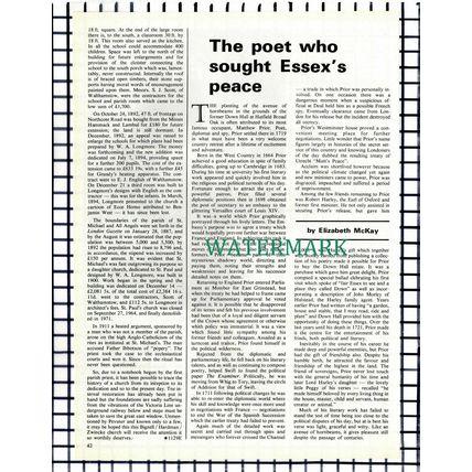 (7139) St Michael & All Angels Church Walthamstow - 1975 Article
