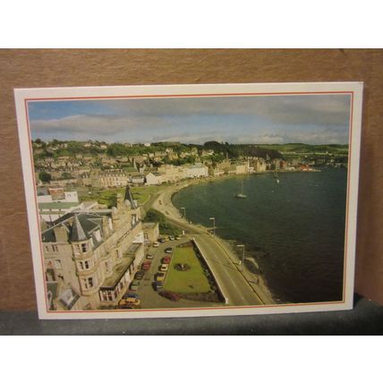 ESPLANADE and TOWN, OBAN, ARGYLL. unused postcard J Arthur Dixon PAR 28869 =