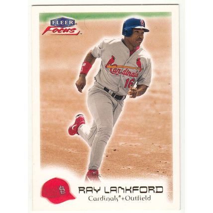2000 Fleer Focus baseball card 96 Ray Lankford