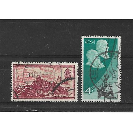 SouthAfrica.Tenth Anniv of Republic of South Africa set of 2.Fine Used.Sept21b