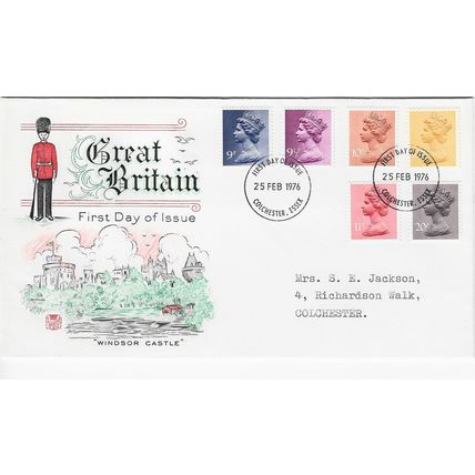 GB 1976 Definitive February FDC Colchester pm