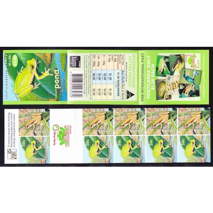 Australia 1999 $5.00 SMALL PONDS (Frogs) Booklet - BC203030 - FINE MINT