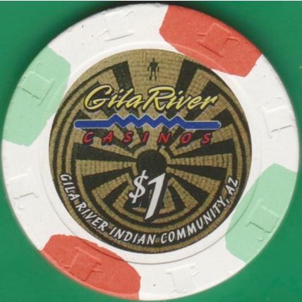 Gila River. $1 Casino Chip. Phoenix, AZ. I86.