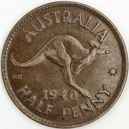 AUSTRALIA 1940 Halfpenny / ½ Penny (Melbourne Mint) (G - D)