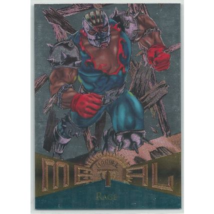 MARVEL METAL ' SILVER FLASHER ' card # 68 RAGE