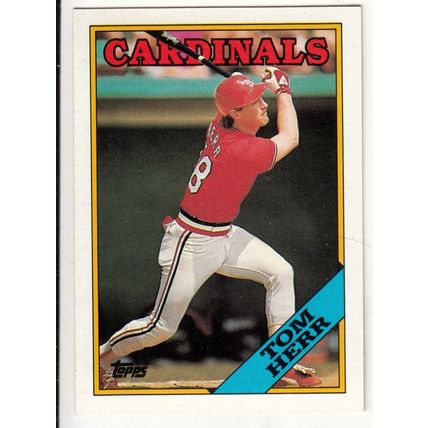 1988 Topps baseball card 310 Tom Herr
