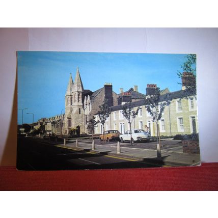 GWR. RAILWAYMEN'S HOUSES, SWINDON, WILTSHIRE used postcard 1982 pm =
