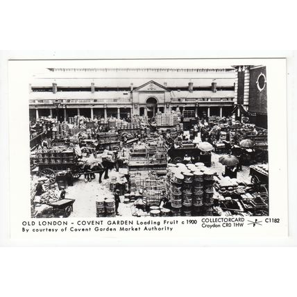 Covent Garden Market Fruit Pamlin Prints Reproduction Postcard London C1182