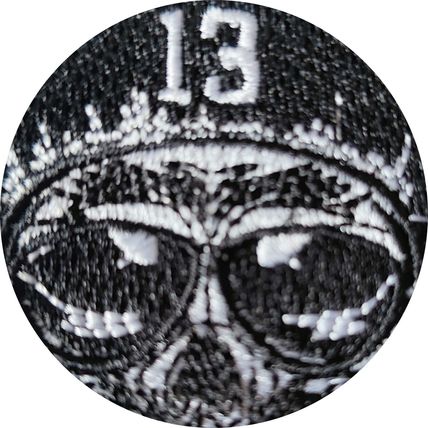 13 Skull Iron On Patch 7.5cm x 4.5cm Badge Sew Embroidered Rock Punk Goth P603