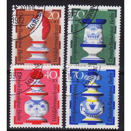 GERMANY BERLIN [1972] MiNr 0435-38 ( O/used ) [01] Kunst