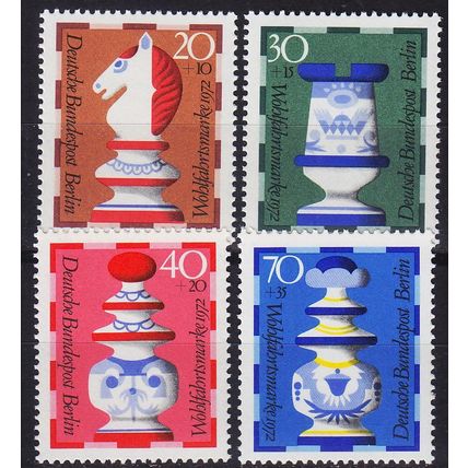 GERMANY BERLIN [1972] MiNr 0435-38 ( **/mnh ) Kunst