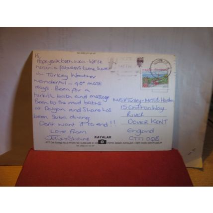 MARMARIS, TURKEY large used postcard 2005 pm #