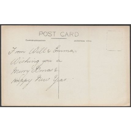 Season's Greetings, Christmas, Sailing Boats, c.1905-10 - RP Postcard