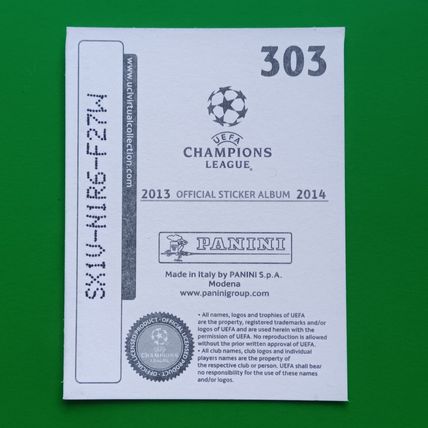 Panini Champions League 2013/14 ARJEN ROBBEN Sticker #303