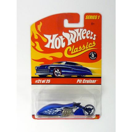 Hot Wheels Pit Cruiser Classics Series 1 #21 of 25 Blue Die-Cast Motorcycle 2005